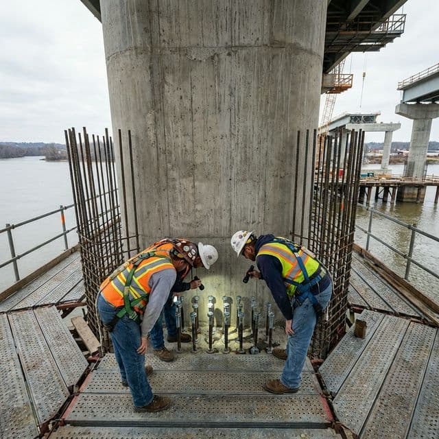 Bridge Pillar Reinforcement construction project secondary view