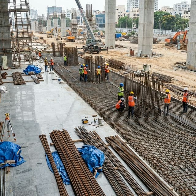 Metro Station Platform Reinforcement construction project