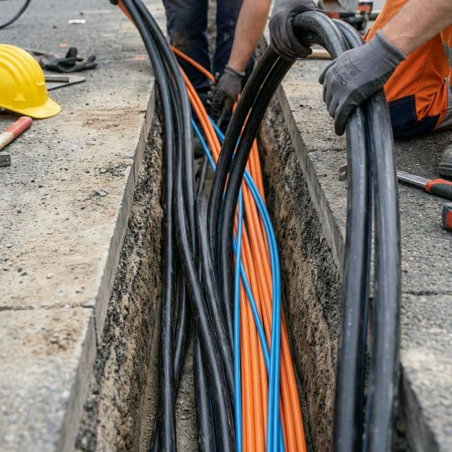 Underground Cable Trenching for Tech Park construction project secondary view